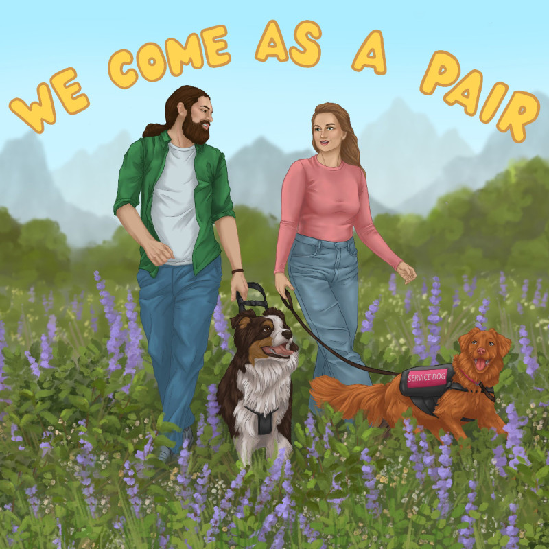 We Come as a Pair story of Service Dogs
